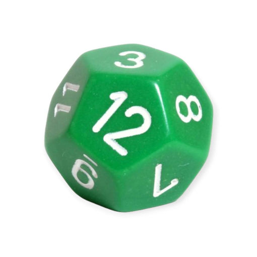 Picture of 12 SIDED DICE GREEN